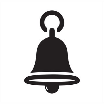 recommend clip art: Bell silhouette on white background
                    
                    