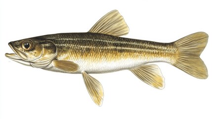 Fototapeta premium Illustration of a Freshwater Fish