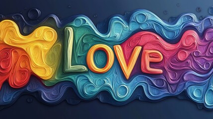Colorful Artistic Love