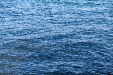 waves on the sea surface. Blue water asbstract. 