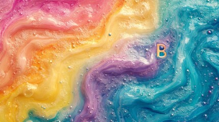 Abstract Colorful Swirl Background
