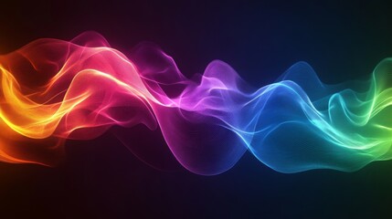 Obraz premium Colorful Abstract Wave Art