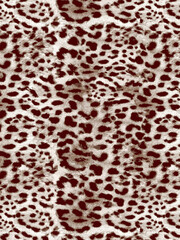 Seamless hand drawn leopard pattern, detail
