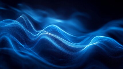 Obraz premium Abstract Blue Wave Light Effects