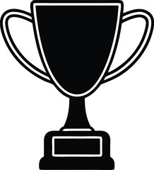 trophy icon silhouette - Transparent Background Clipart