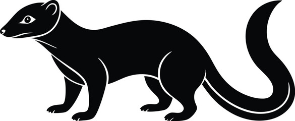 mongoose silhouette icon - Transparent Background Clip art