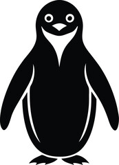 penguin icon silhouette illustration artwork 