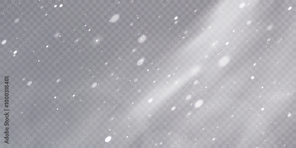 Poster vector texture cold winter wind with snow. on a transparent background. christmas effect of cold sno