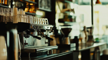 Blank Round Hanging Sign Mockup On A Black Metal Frame In An Industrial Coffee Shop, For Branding And Product Display With A White Background