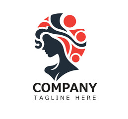 silhouette of a sexy girl head