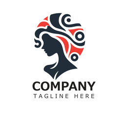 silhouette of a sexy girl head
