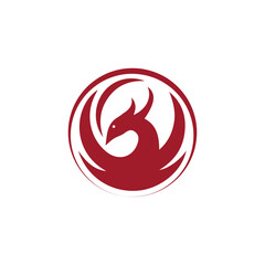 Phoenix bird logo vector design for any company and business.