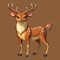 Deer vector image illustration and artwork