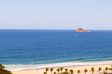 Obraz premium view of sao conrado in rio de janeiro.