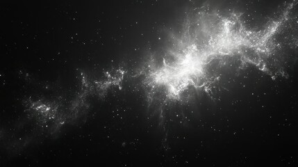 Fototapeta premium A Bright Nebula in a Starry Night Sky