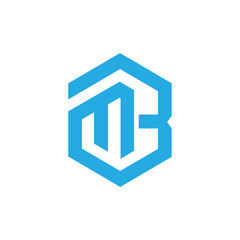 bm letter logo design vector for any company and business