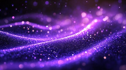 Obraz premium Vibrant Purple Crystal Waves