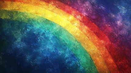 Obraz premium Abstract Rainbow Painting