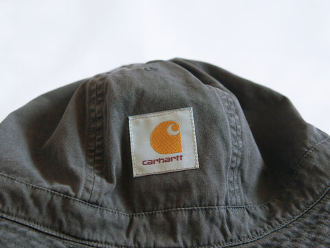 moscow russia 08 06 2023.vintage carhartt cap