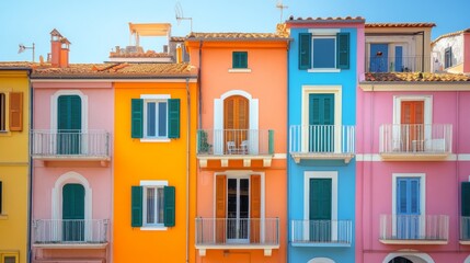Fototapeta premium Colorful Mediterranean Architecture