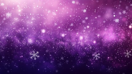 Obraz premium Magical Winter Night with Snowflakes