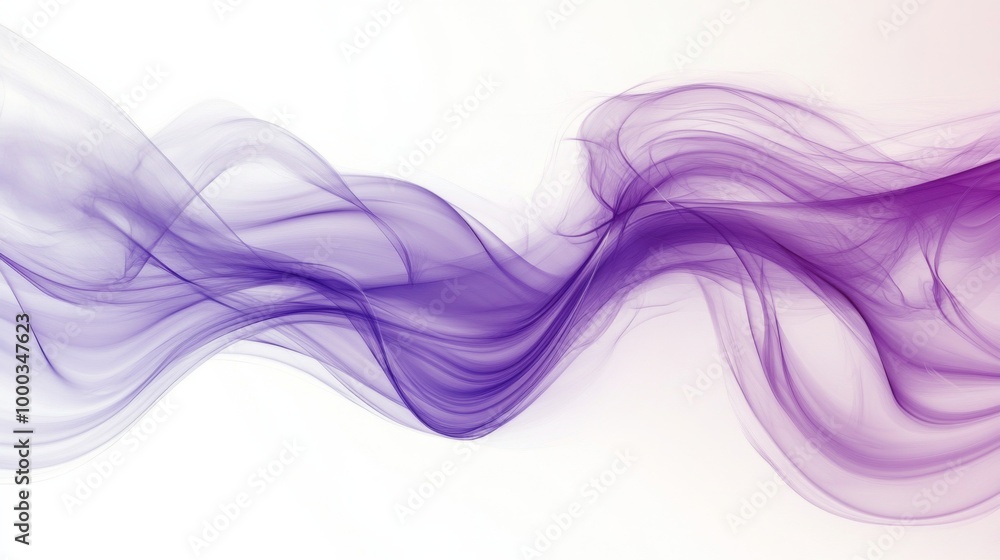 Canvas Prints abstract purple smoke waves