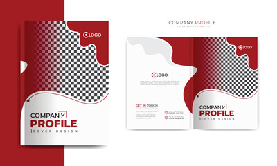 Company Profile Template or Brochure Cover Design and Annual Report