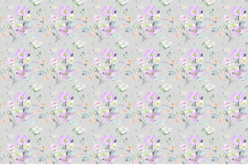 oral seamless background for textile