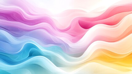 Obraz premium Abstract Background with Flowing Curved Lines in Vibrant Dynamic Colors photo