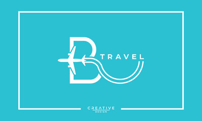  Letter B BB With Travel Logo Design  © art.creater786