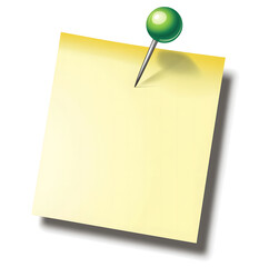 Colorful Sticky Notes Pinned on White Background