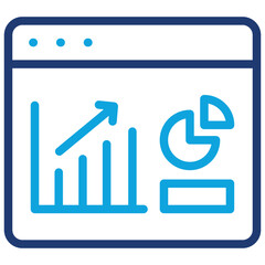 Fototapeta premium Predictive Chart Icon