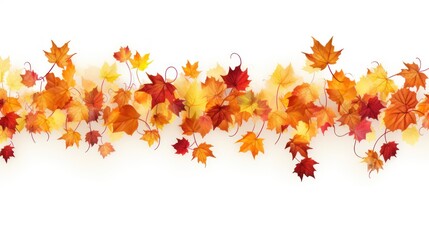 Autumnal Leaf Garland: A Vibrant Display of Fall Colors