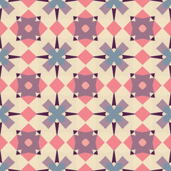 Patrón sin costuras Original. Colores. Formas. Estampa. Textura. Fondo. Caleidoscopio. Simétrico. Infinito
