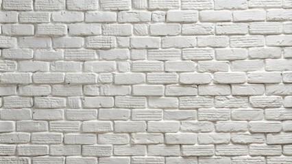 Obraz premium Vector white brick wall seamless texture. Abstract architecture and loft interior, background.