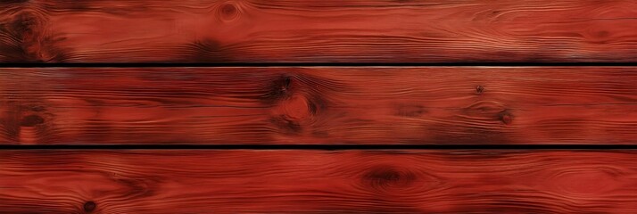 Obraz premium horizontal redwood texture background wooden planks red wooden wall painted wood fence