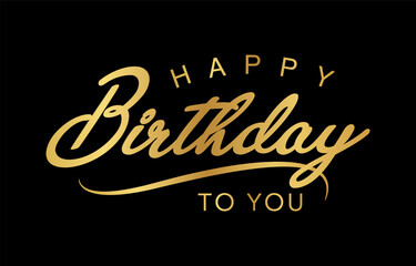 Happy Birthday typography design vector, Happy Birthday text	