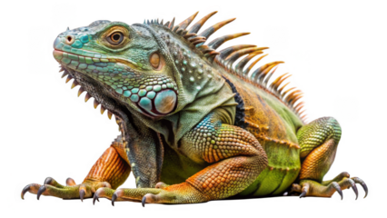 Iguana on a transparent background.