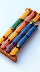 Photos of a Vibrant Wooden Xylophone in Beautifully Crafted Detail