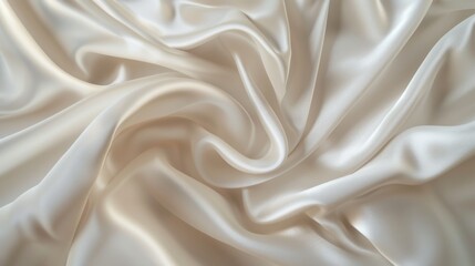 Fototapeta premium Elegant White Silk Fabric Texture Background