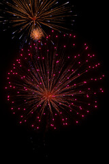 Fototapeta premium fuegos artificiales, celebracion, alegria, pirotecnia, explosivos, colores, fiestas