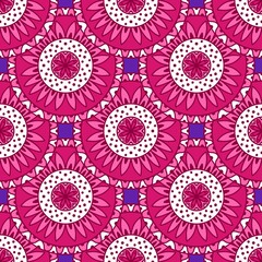 Abstract floral seamless retro flower pattern for fabrics and linens