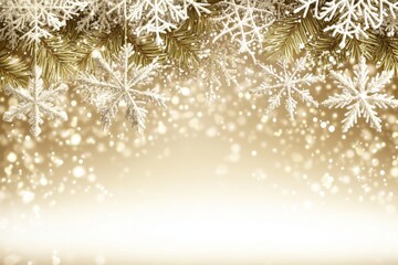 Ornate white snowflakes arranged in a symmetrical pattern on a dark blue background representing festive holiday decor winter charm and intricate seasonal beauty