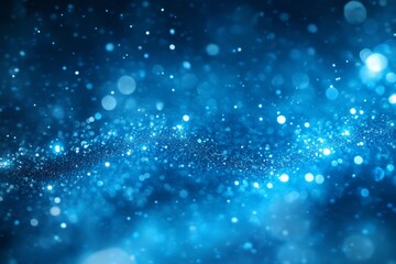 Obraz premium Blue and white sparkling snowflakes resting against a dreamy snowy background representing serene winter beauty peaceful celebrations and festive joy