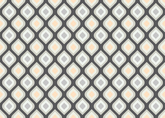 Fototapeta premium A seamless pattern of circles and squares in various shades of neutral colors