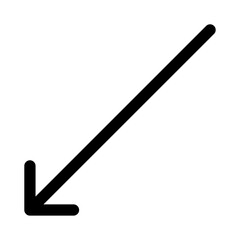 Arrow Down-Left Icon