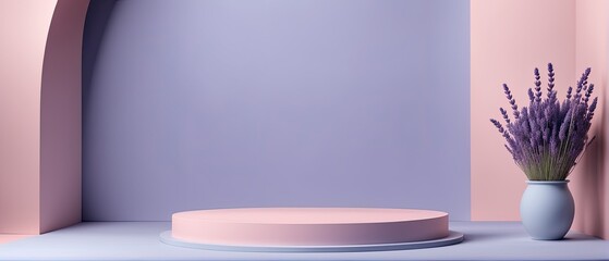 Minimalist Lavender Display