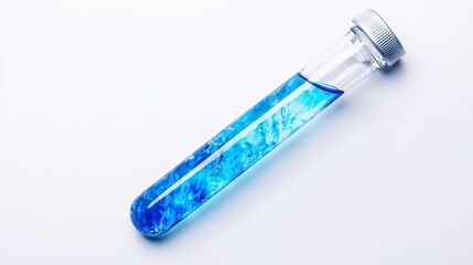 Blue silicone bottle brush for cleaning baby bottles.