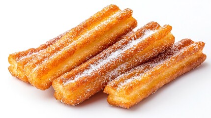 A churro on solid white background, single object