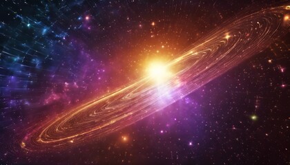 Electromagnetic Whirls - Cosmic Waves in Vibrant Color, Ultra HD, Soft Focus